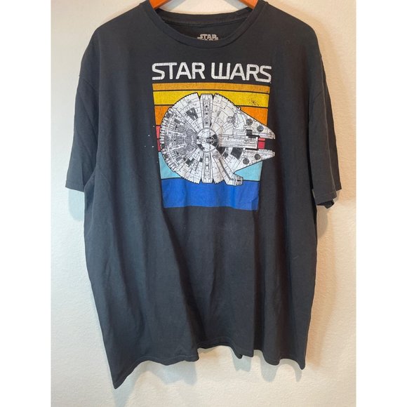 Star Wars Other - Star Wars Millennial Falcon Black Graphic Tee